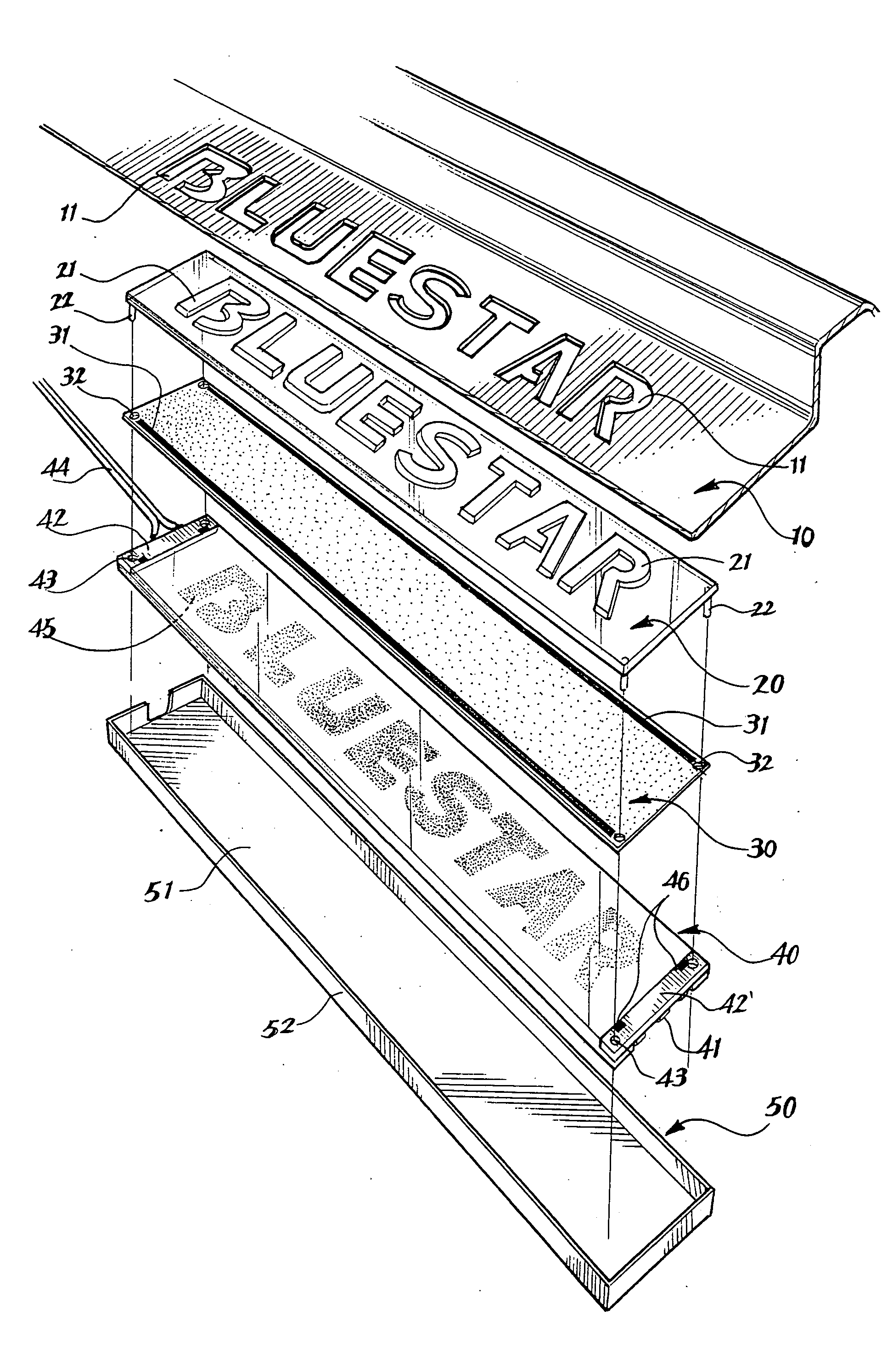 Light-Guiding structure for floor-pan edge of a car