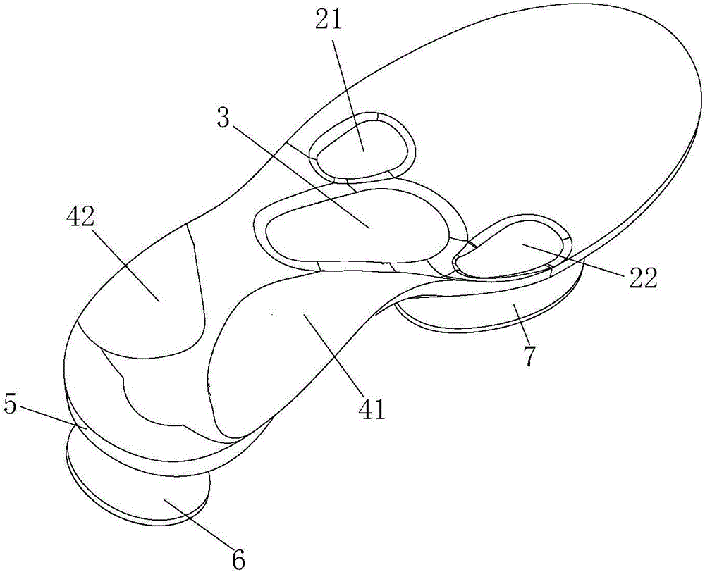 Shoe-pad for shaping and correcting flatfoot during growth stage