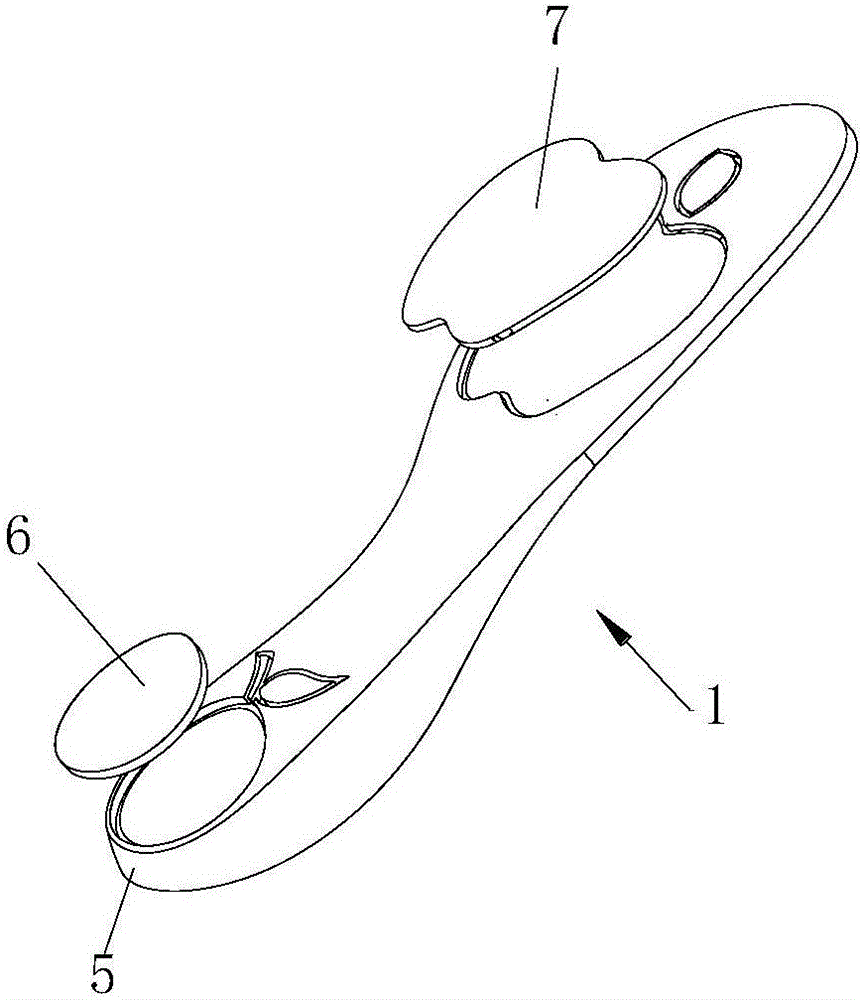 Shoe-pad for shaping and correcting flatfoot during growth stage