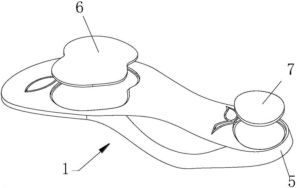 Shoe-pad for shaping and correcting flatfoot during growth stage