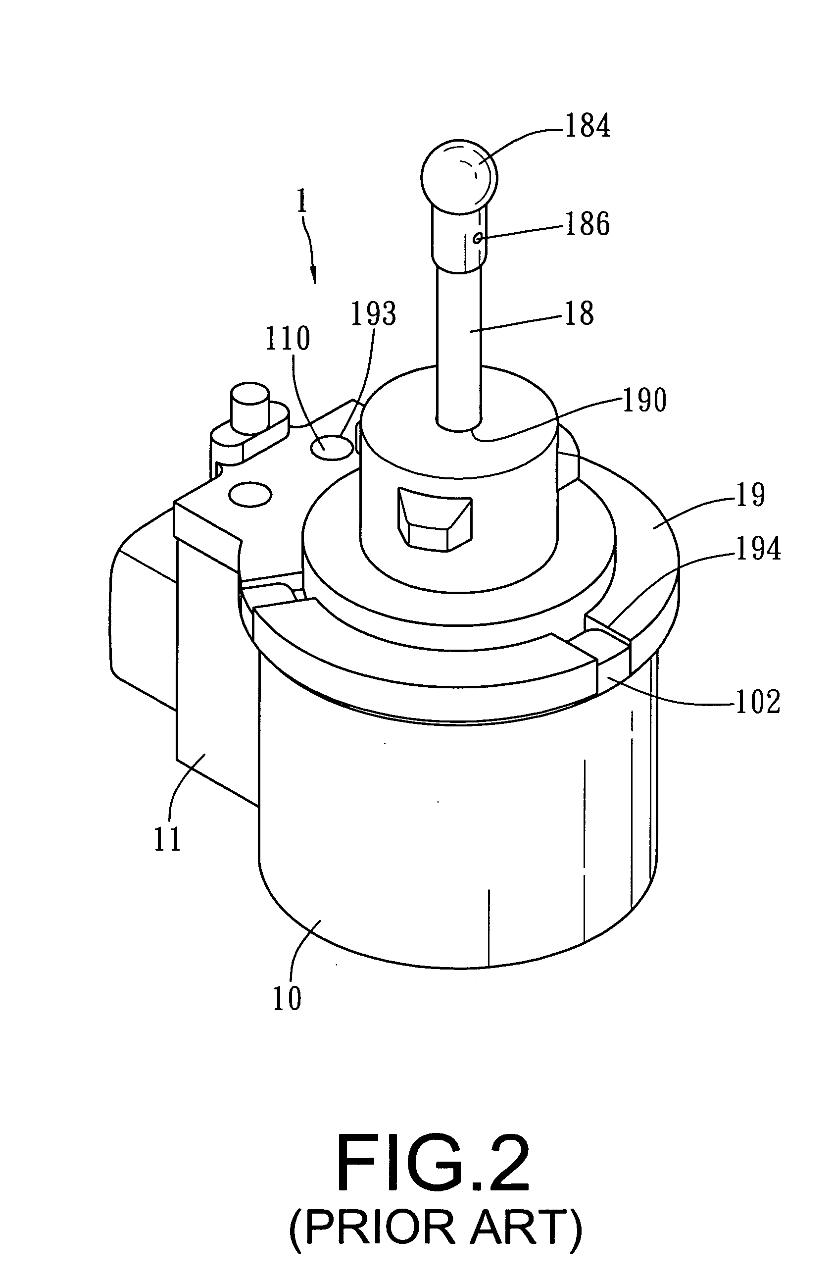 Step-by-step motor able to carry out up-and-down motion