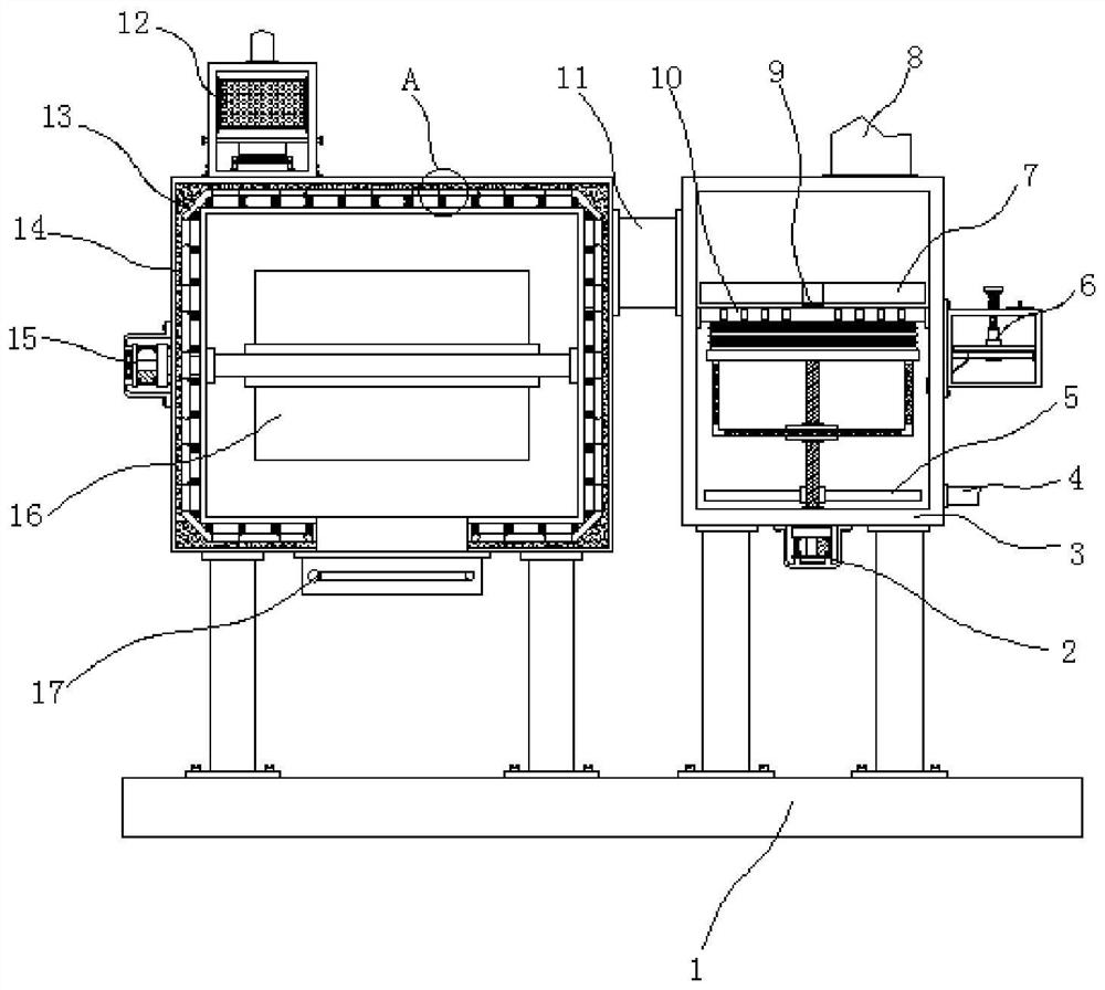 Excrement treatment device for domestic sewage treatment