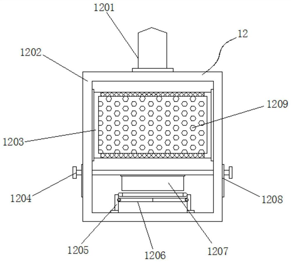 Excrement treatment device for domestic sewage treatment