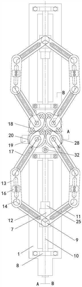 Four-finger centripetal motion parallel mechanism palm manipulator capable of hooking and pinching