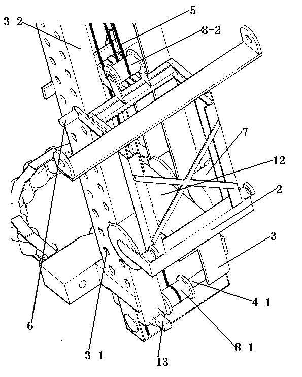 Lifting type rail insulation operation platform