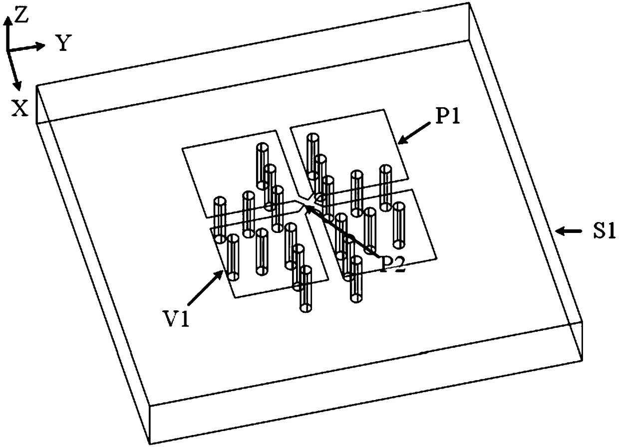 Millimeter wave differential feeding dual-polarized electromagnetic dipole antenna