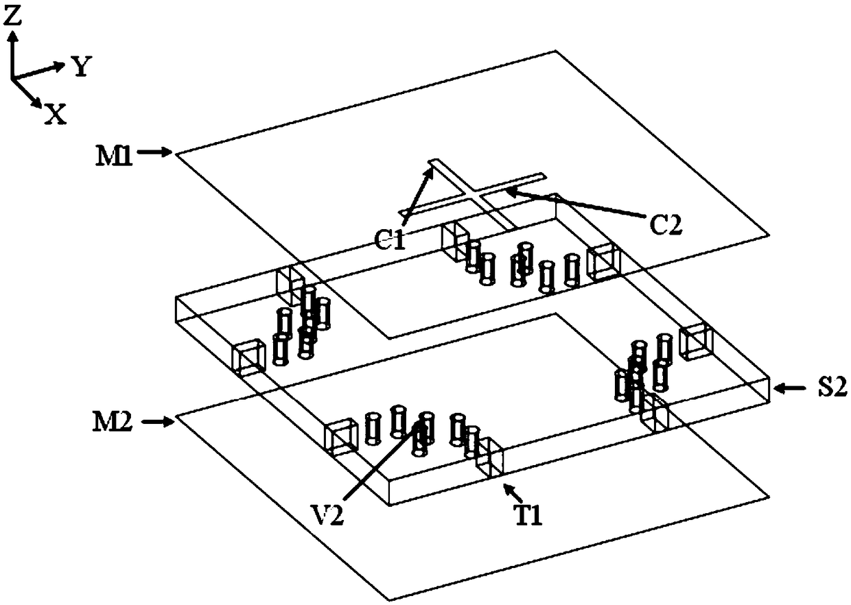 Millimeter wave differential feeding dual-polarized electromagnetic dipole antenna