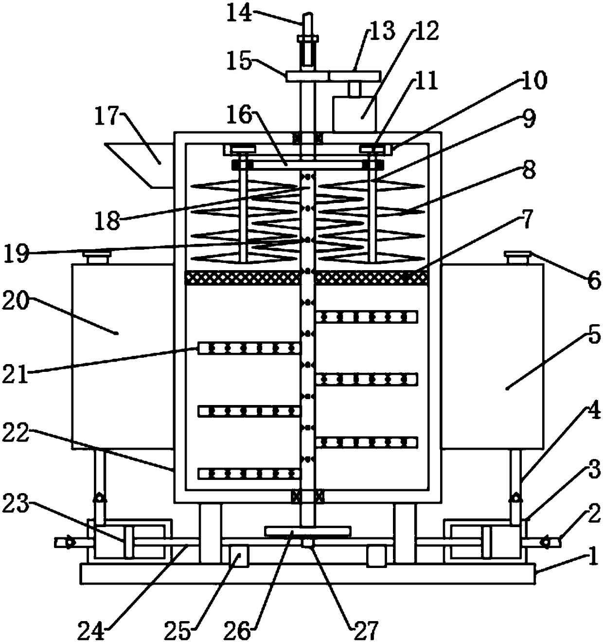 Contaminated soil remediation device