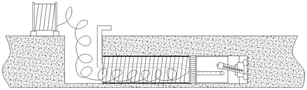 Method for laying trenchless new pipeline