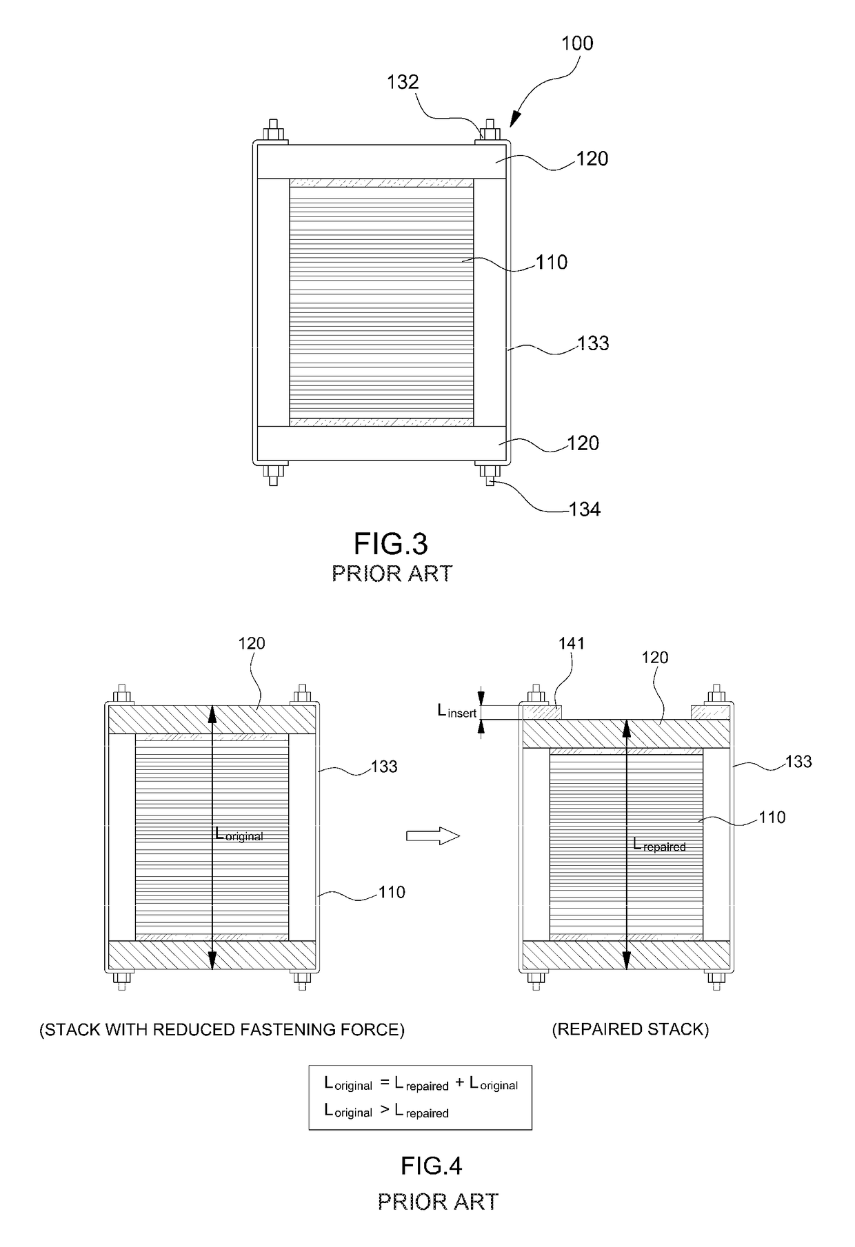 Structure for mounting fuel cell stack