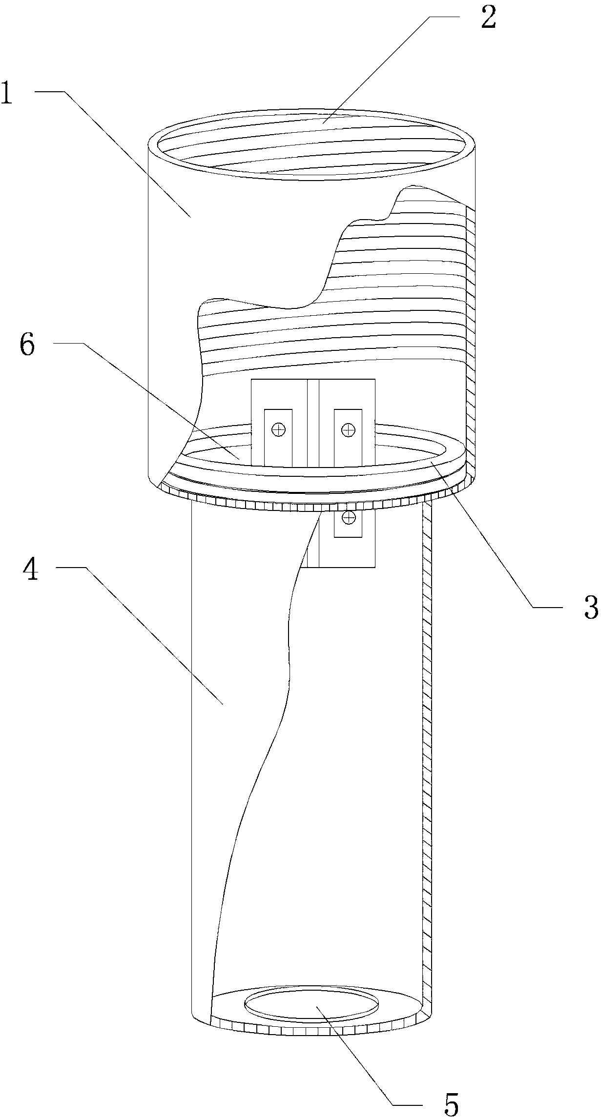 Adhesive main transformer thermometer