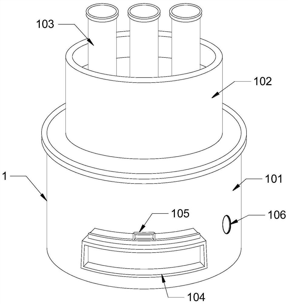 Efficient energy-saving submerged arc furnace structure with cooling function