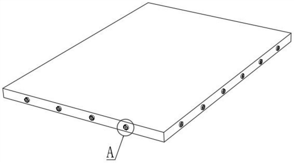 Treatment device and process for edge of glass of kitchen appliance