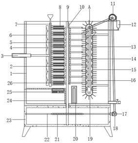 A gear cleaning device for machining