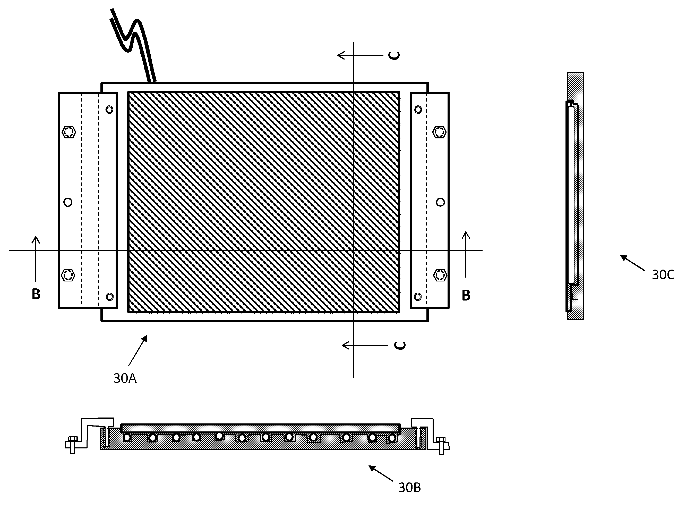 Special heating floor mat device for heavy duty applications