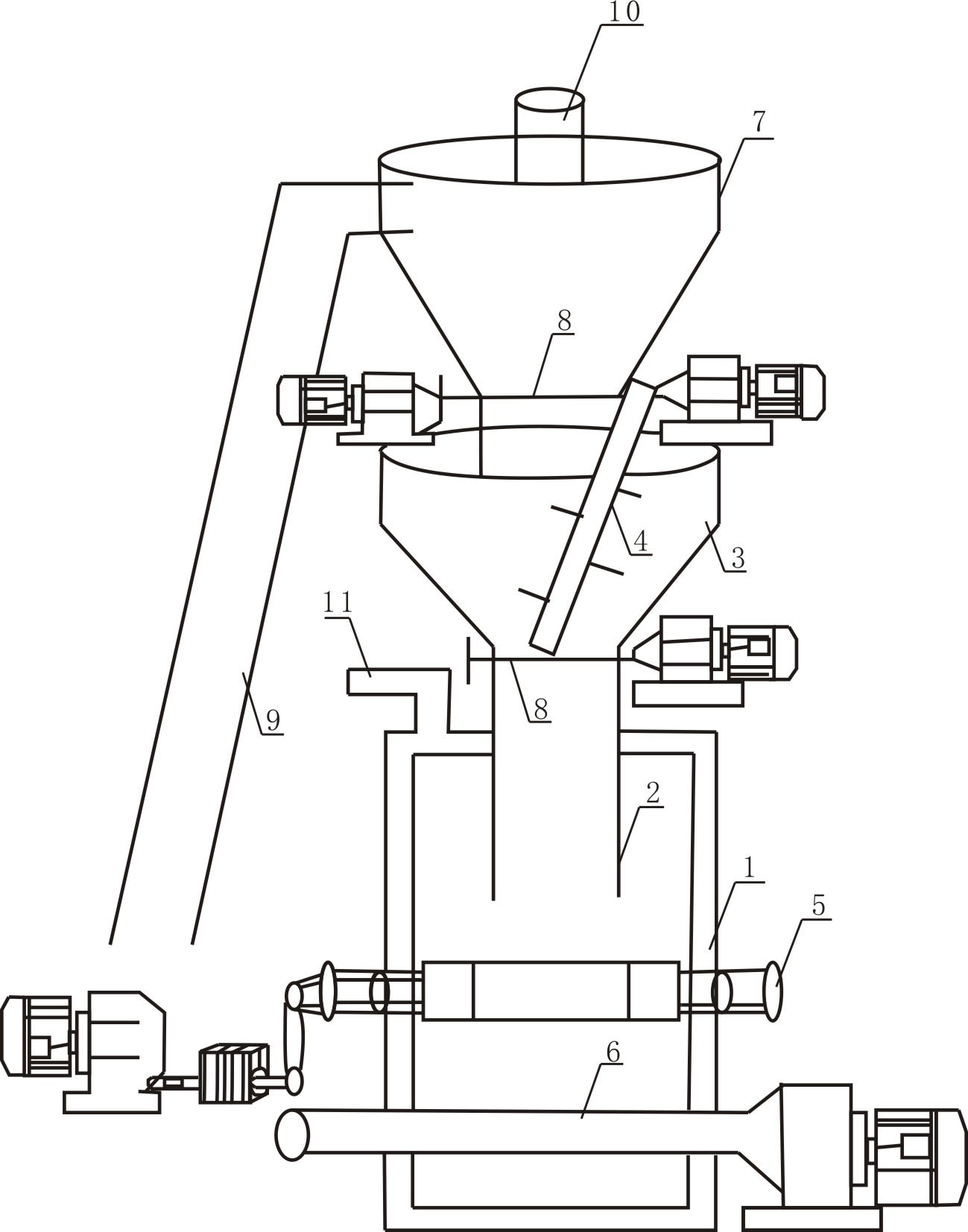 Method for preparing combustible gas from municipal domestic waste and plant waste