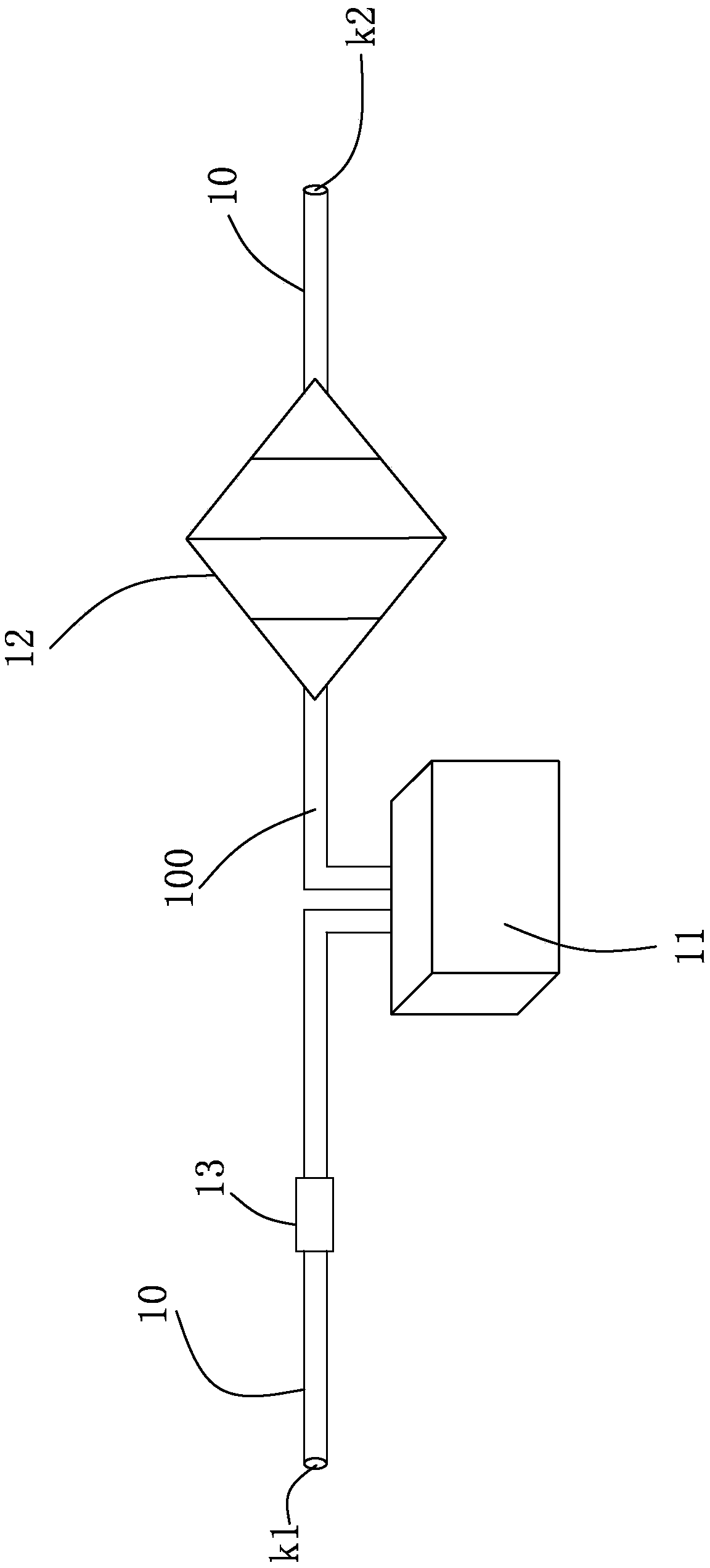 Lubricating oil filter system of wind power gear box