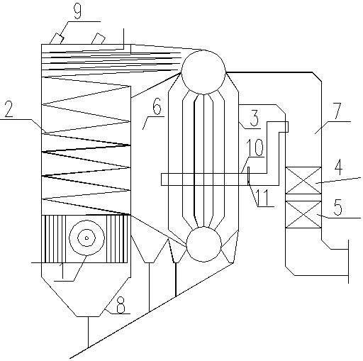 Organic carrier and steam combined cycle boiler for efficient low-nitrogen powder combustion