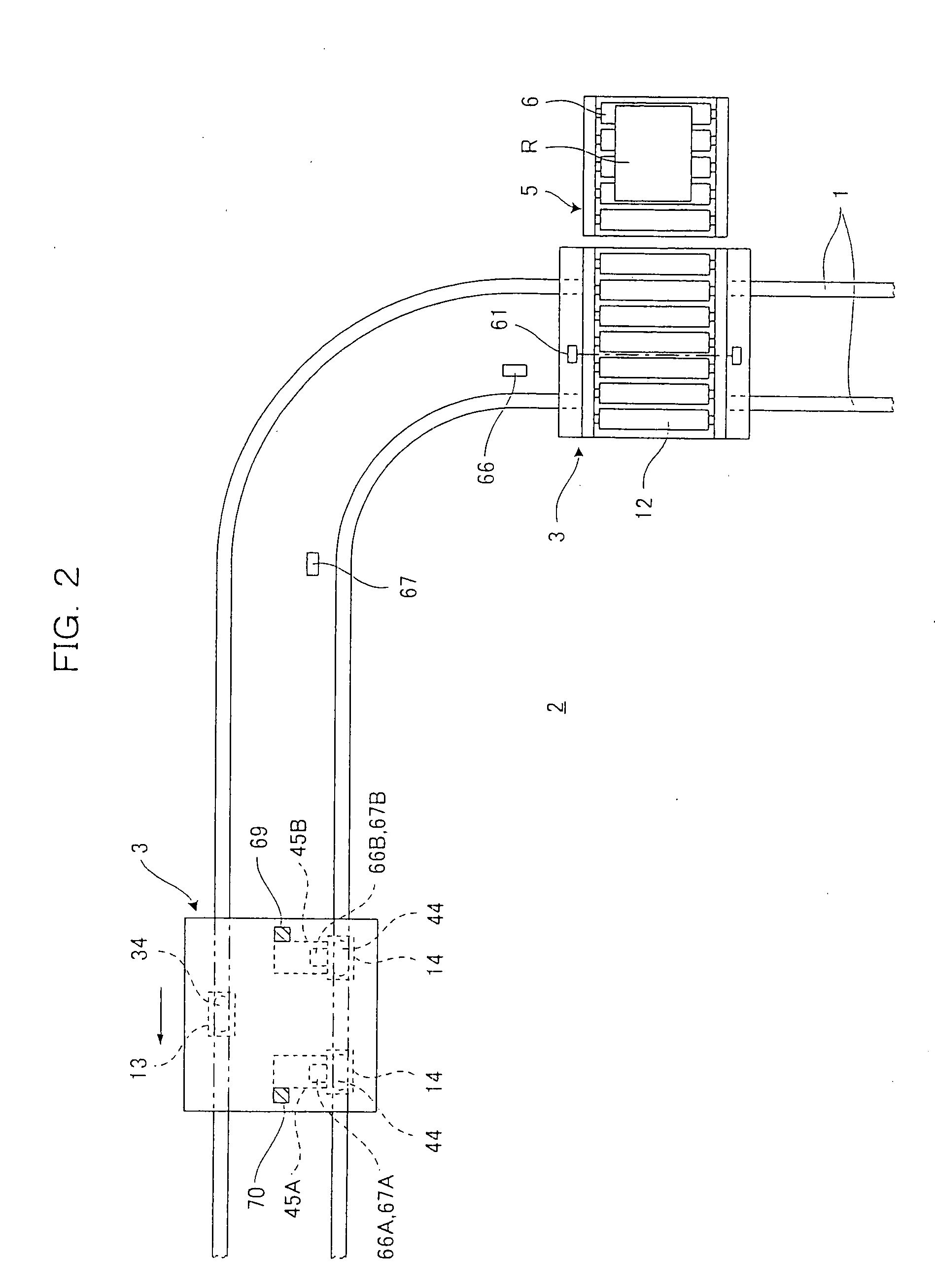 Travel control method for travel vehicle