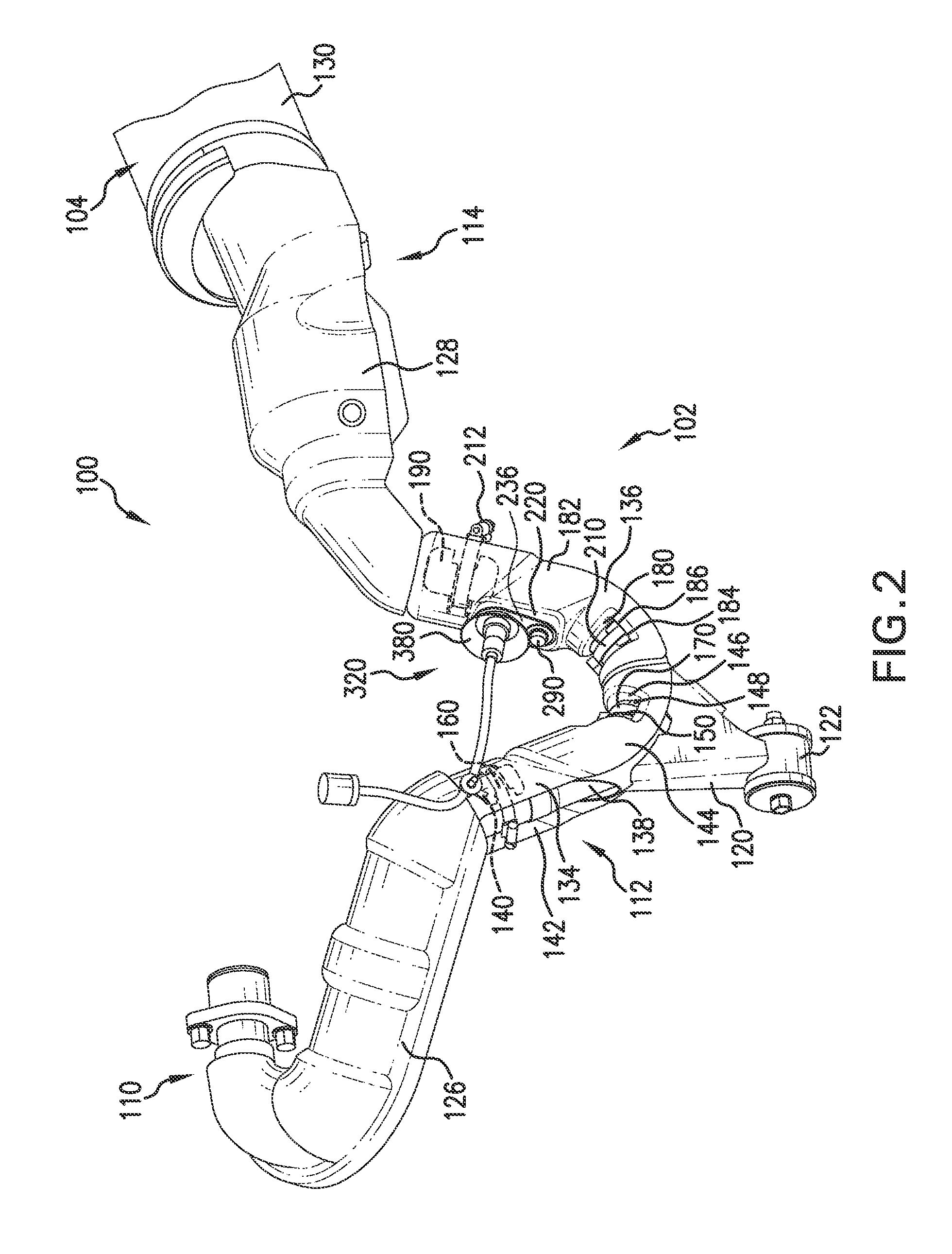 Sensor heat shield structure for a vehicle exhaust system