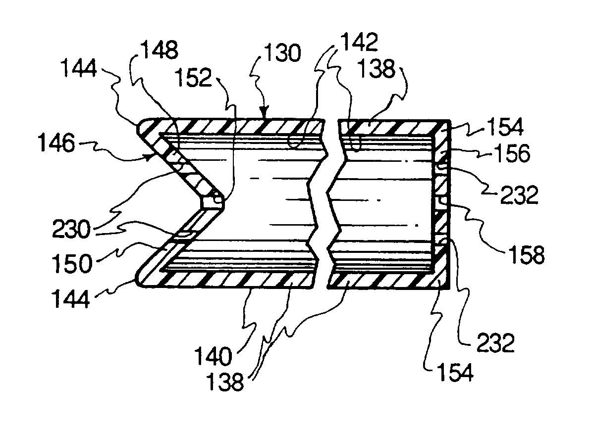 Trapping of intravenous needle associated with a long catheter, and related methods