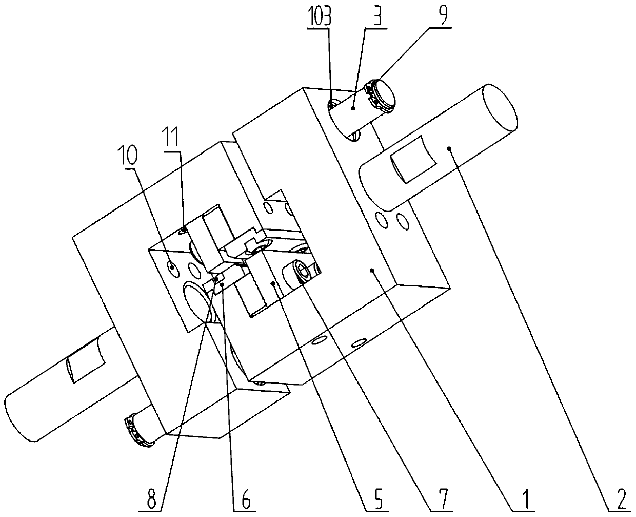 Flexible shearing-anti-shearing test fixture and shearing testing method thereof