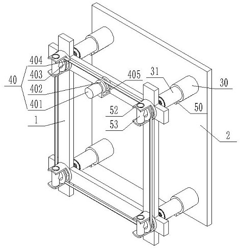 A combined curtain wall structure