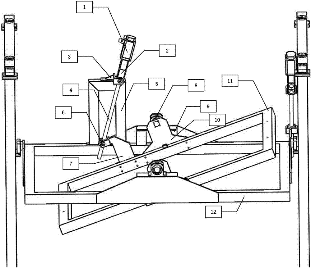 A driving device for a frame-type large-load rotating mechanism