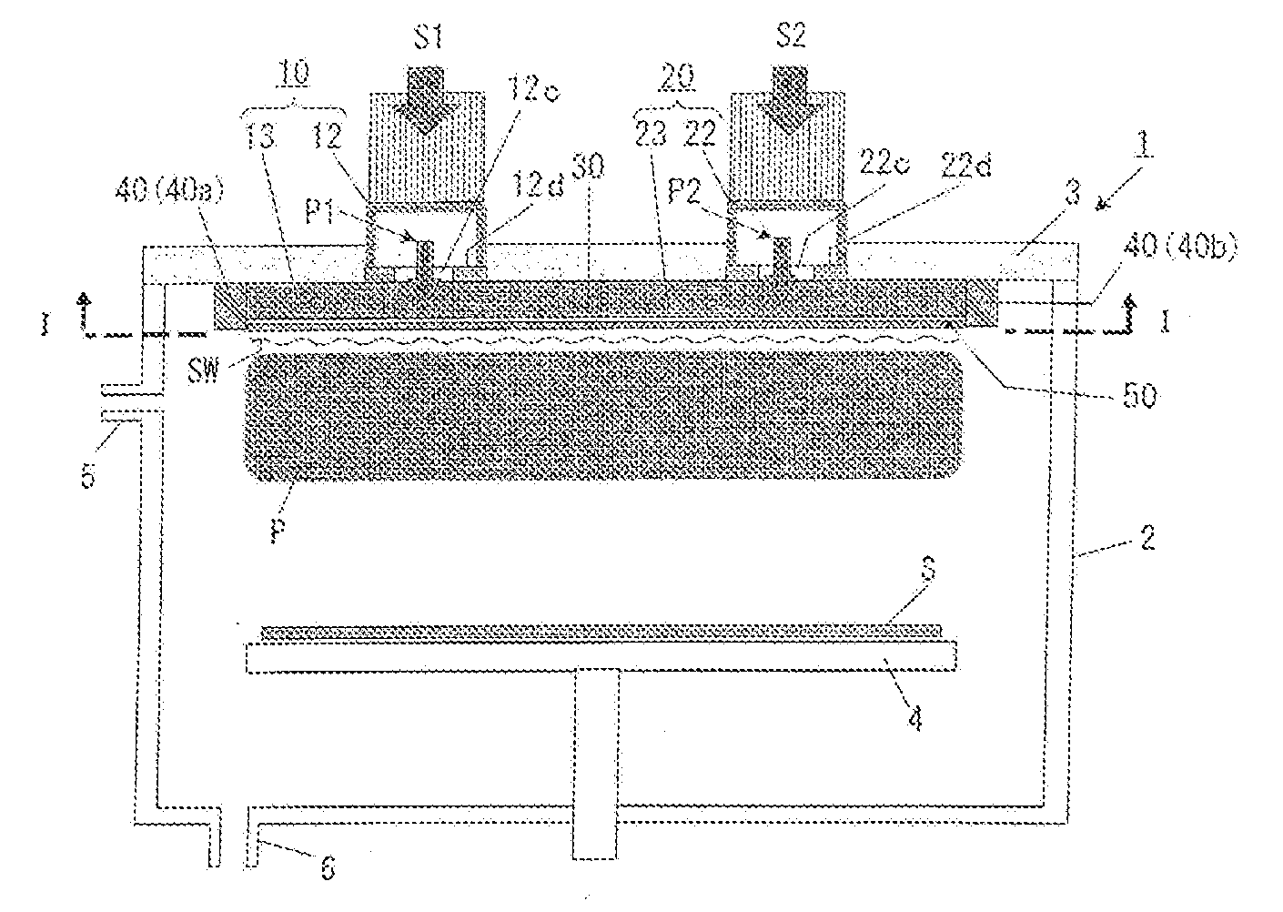 Surface wave excitation plasma processing system