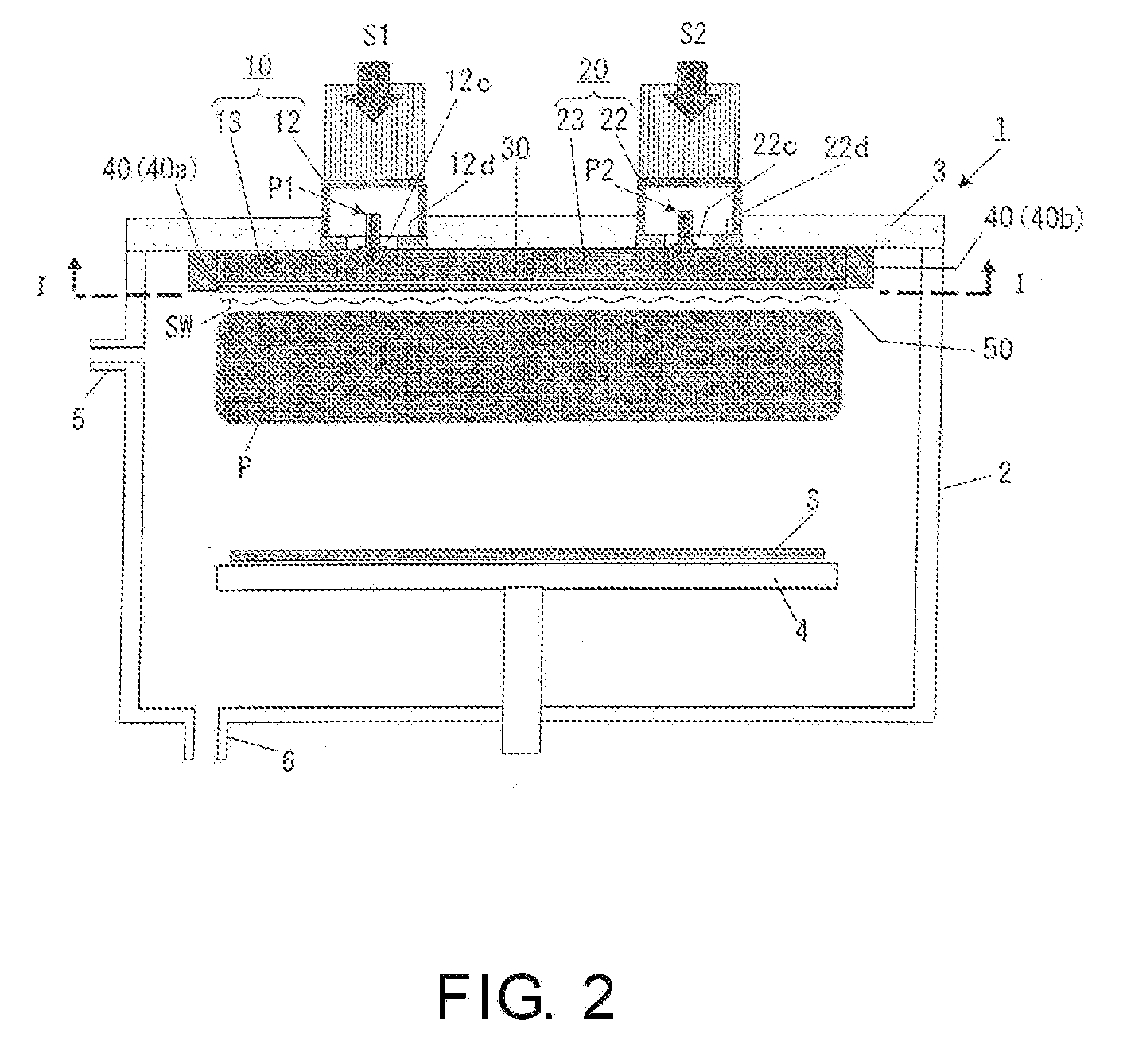 Surface wave excitation plasma processing system