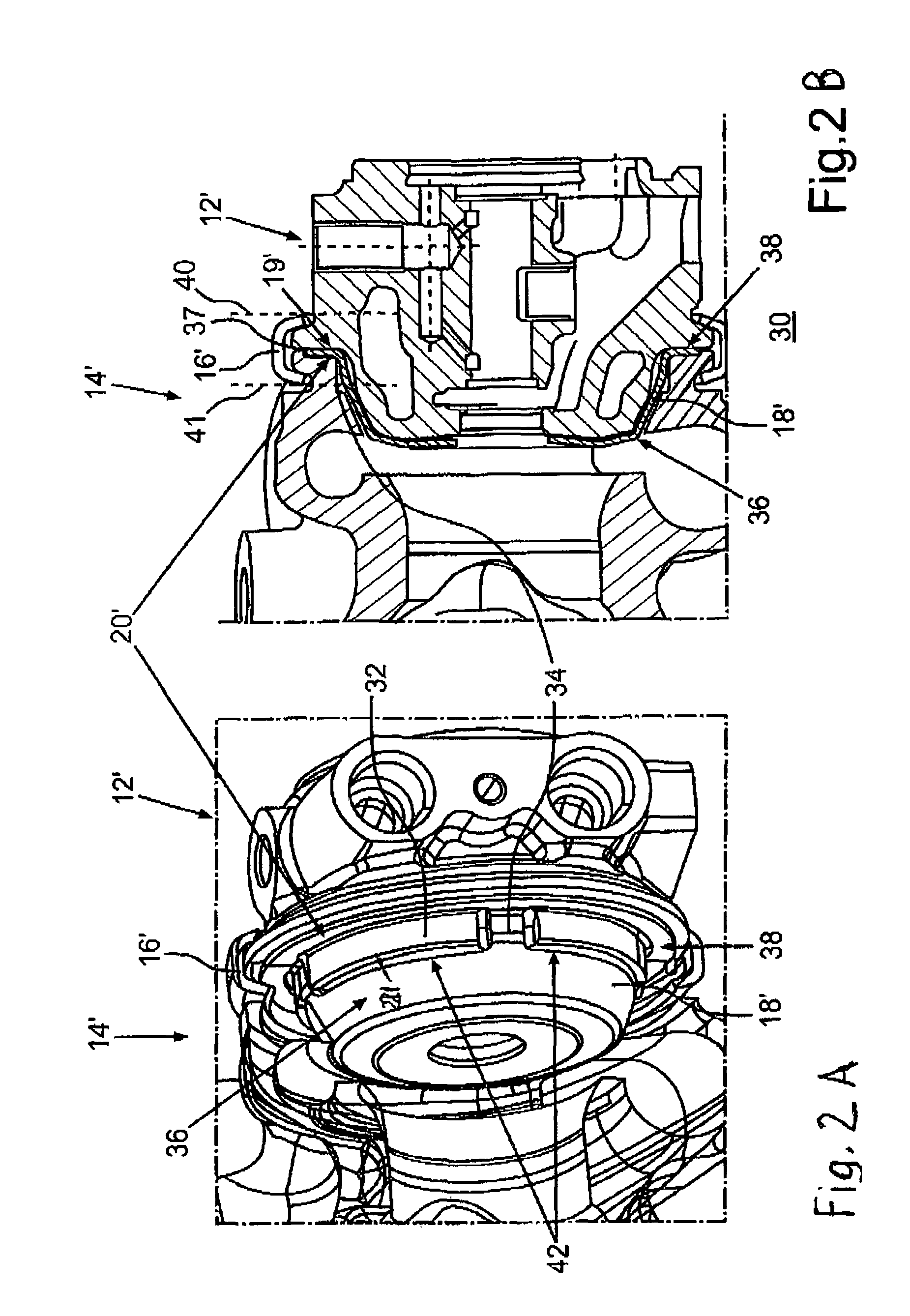 Connection assembly for joining a turbine housing and a bearing housing and exhaust gas turbocharger