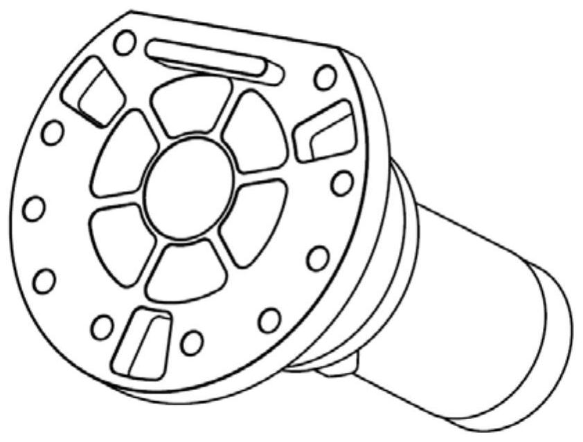 A grid rudder transmission mechanism for space transport