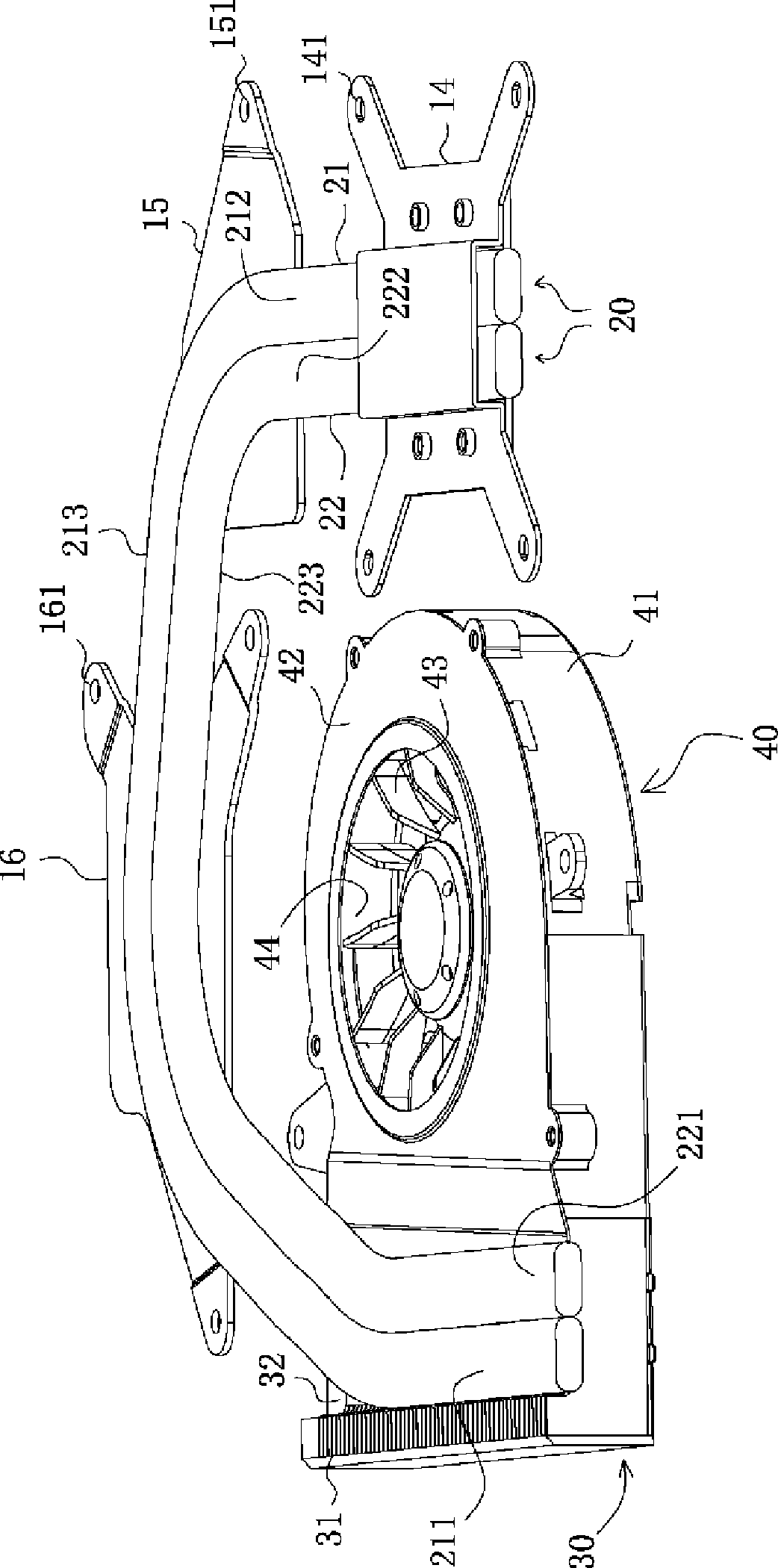 Carbon nanometer material radiating module