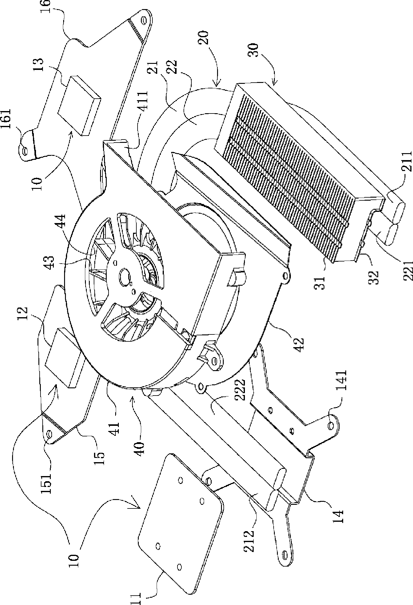 Carbon nanometer material radiating module