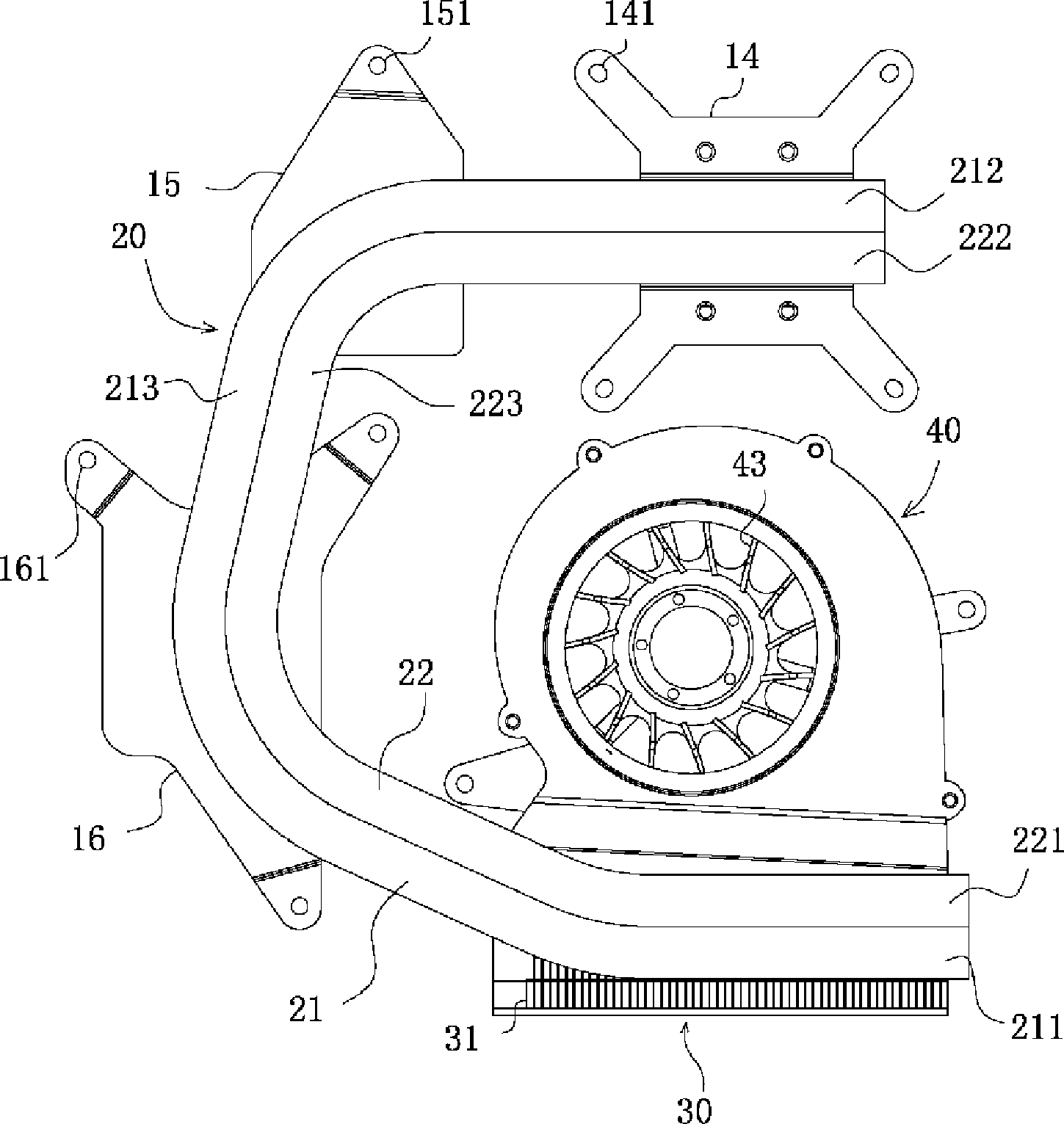 Carbon nanometer material radiating module