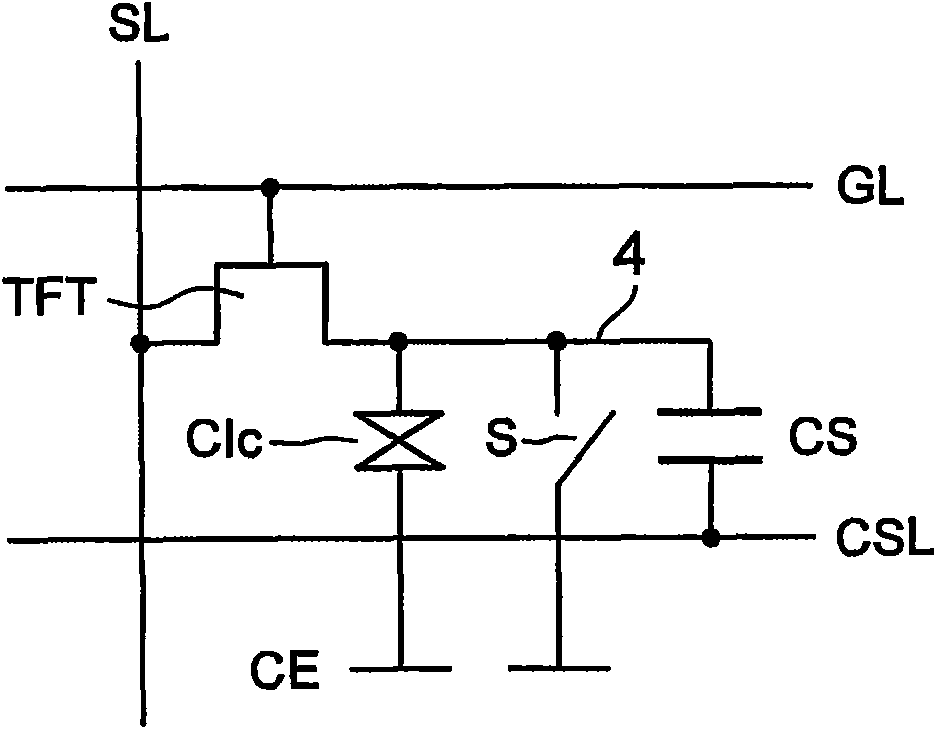 Active matrix display apparatus with touch sensing function