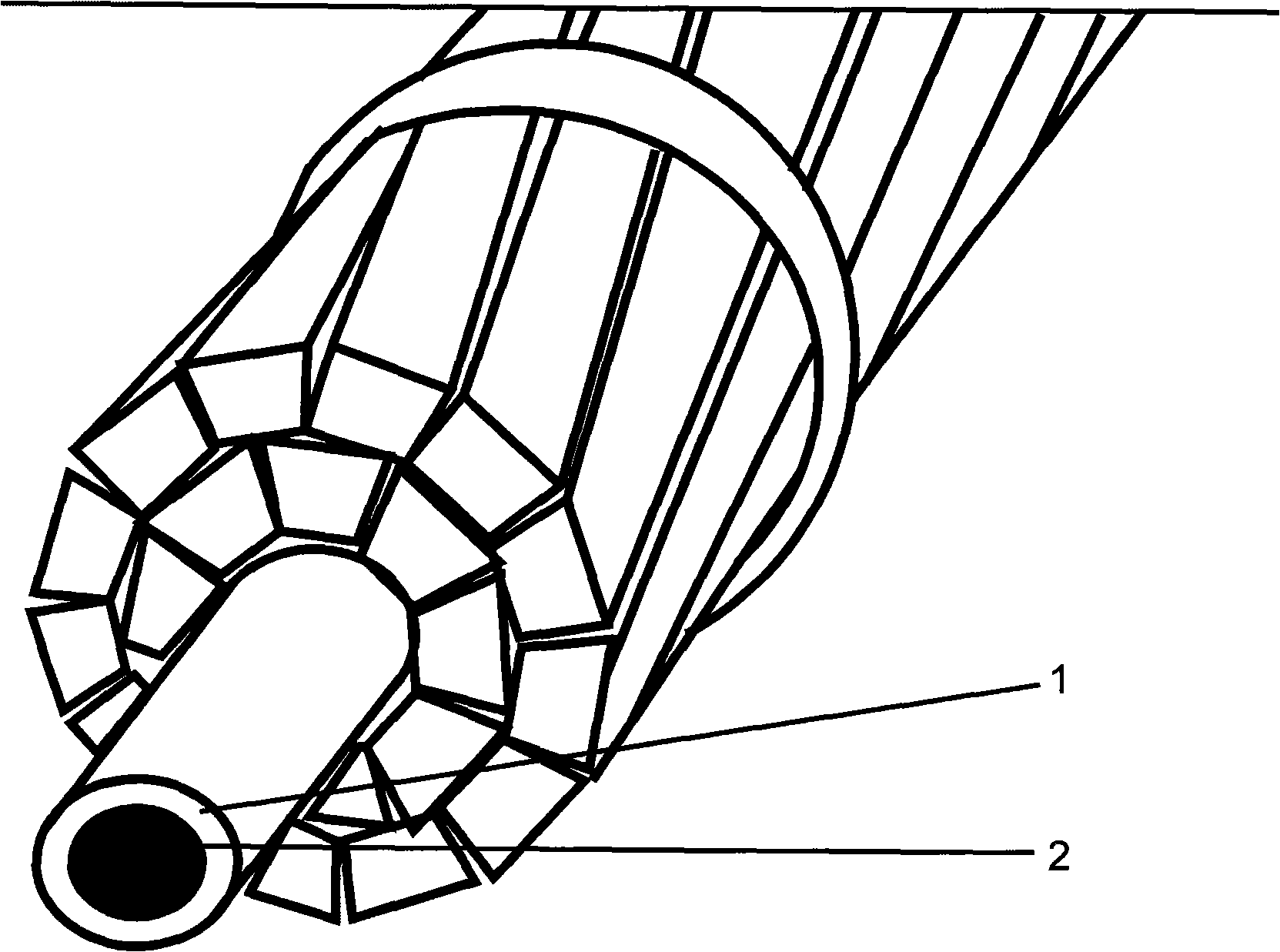 Aramid fiber fabric and carbon fibre composite core for overhead transmission line conductor