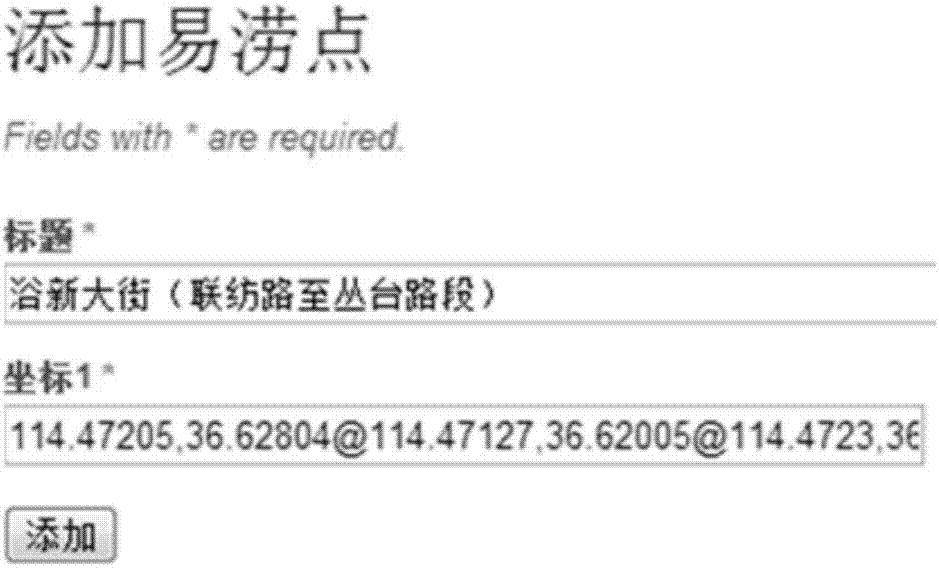 Internet of things service system and method of risk analysis and early-warning of urban road rainstorm and waterlogging