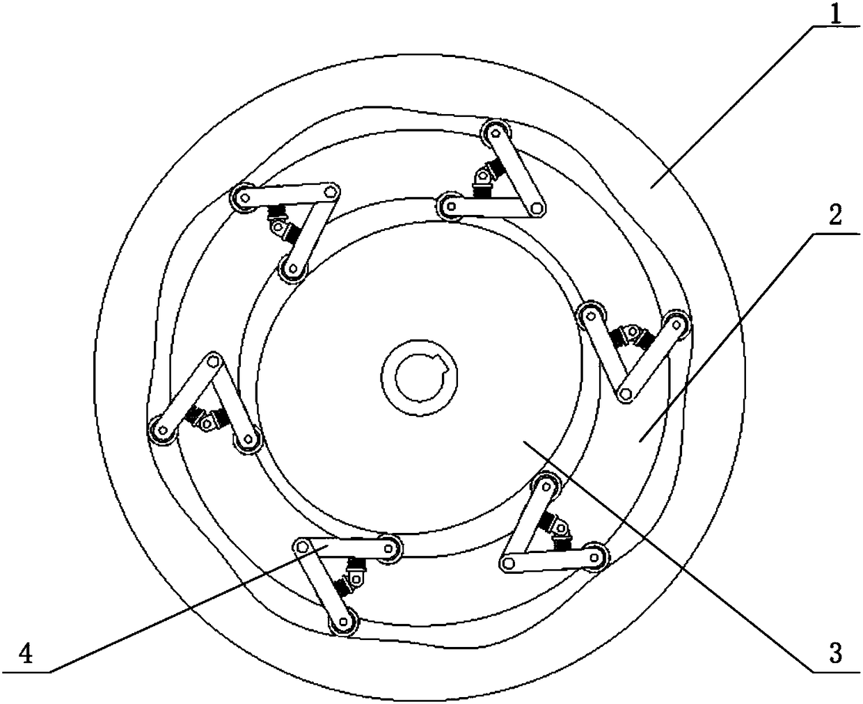 Oscillating bar oscillating tooth speed reducer with clearance eliminating mechanism