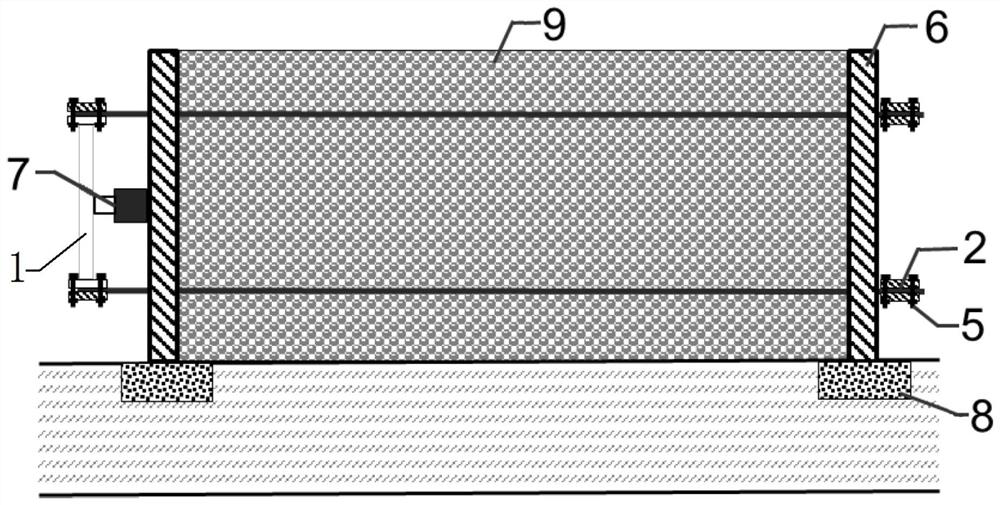 Preparation method of geosynthetic material prestressed reinforced assembly type solidified muck block