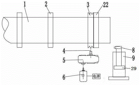 Field pipeline groove cutting machine