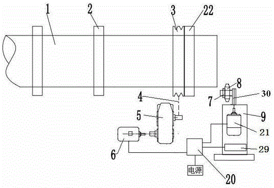 Field pipeline groove cutting machine