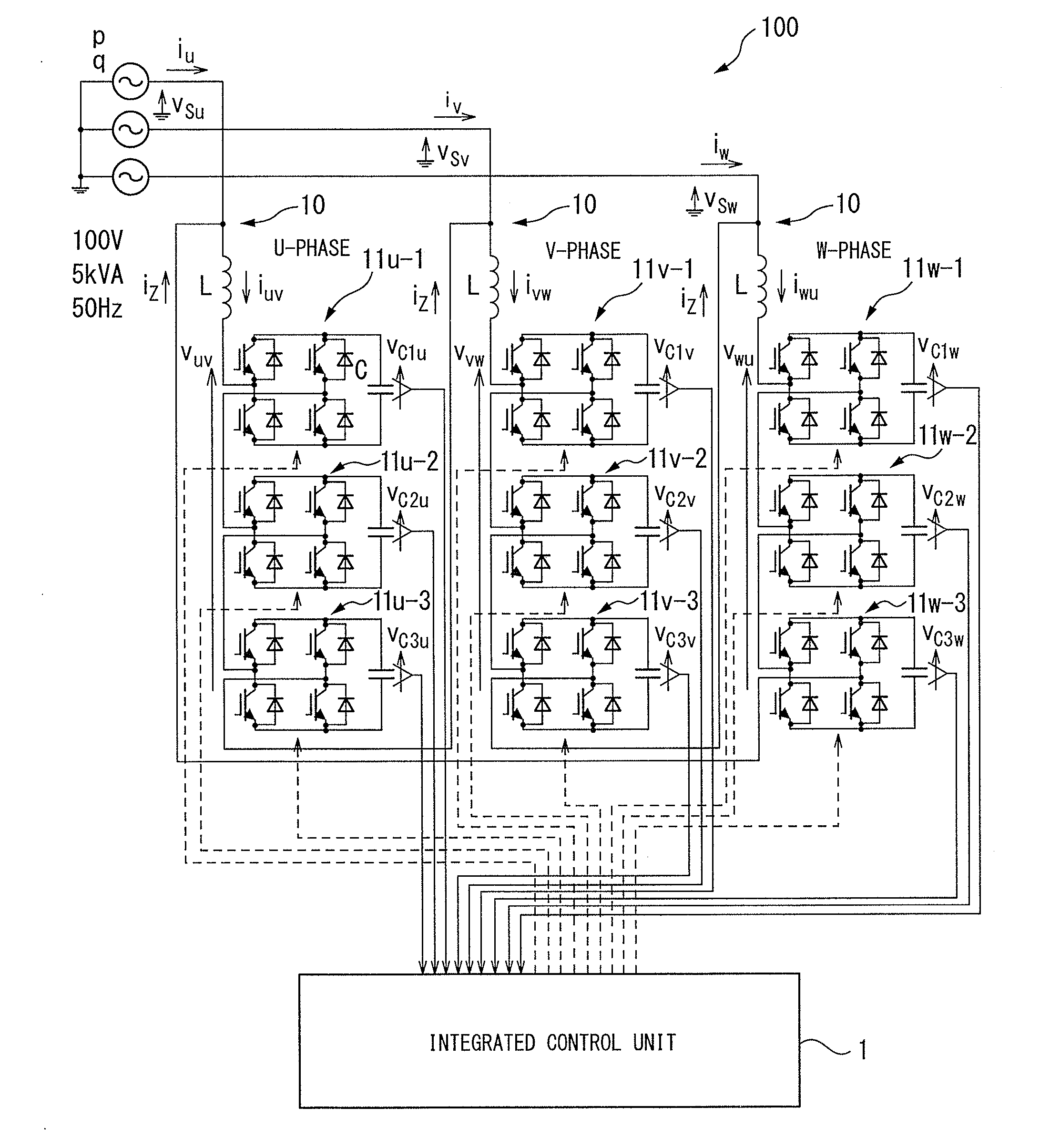 Power converter and method for controlling same