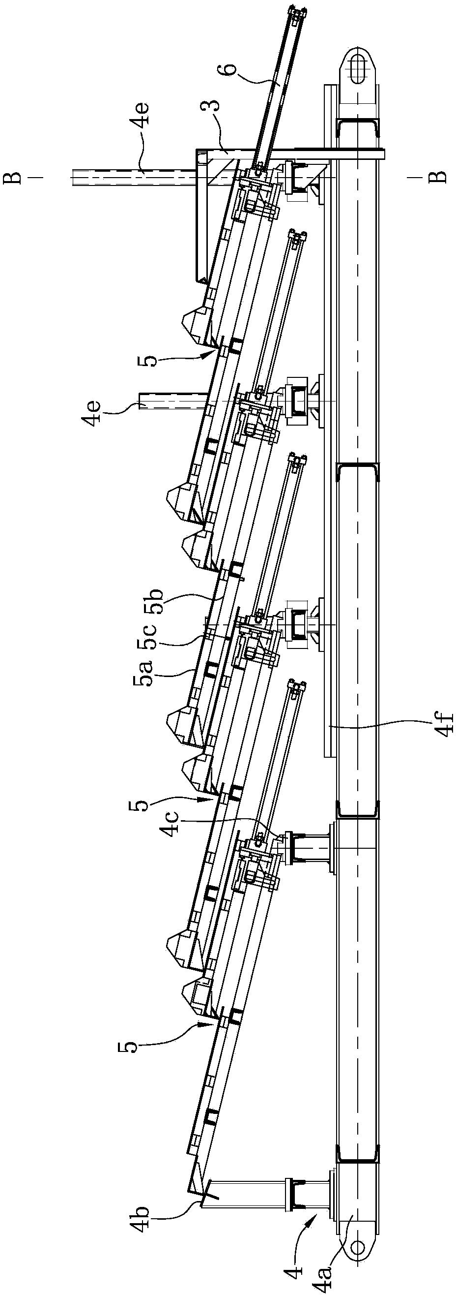 Composite fire grate structural parameter matching and adjusting device