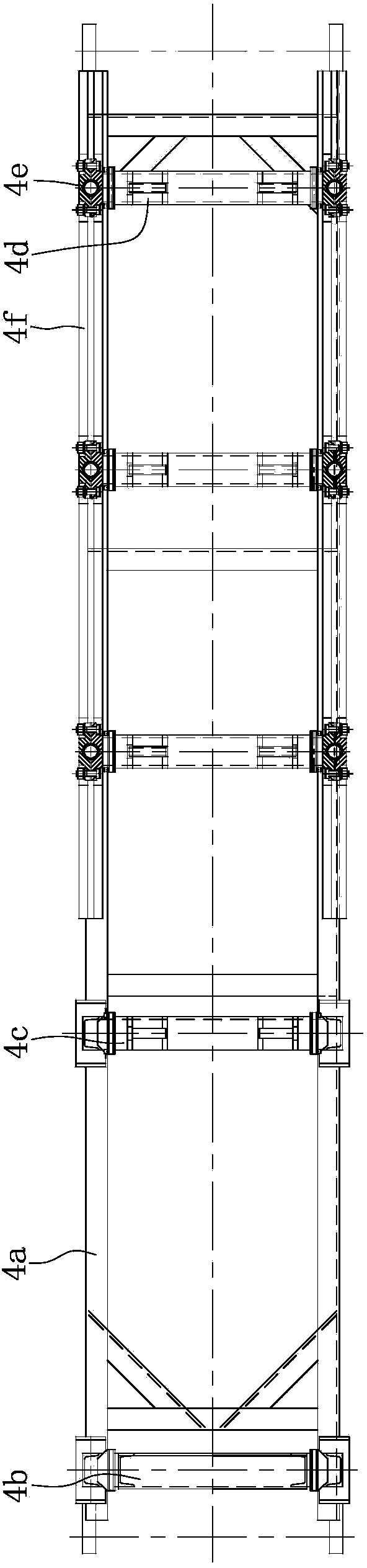 Composite fire grate structural parameter matching and adjusting device