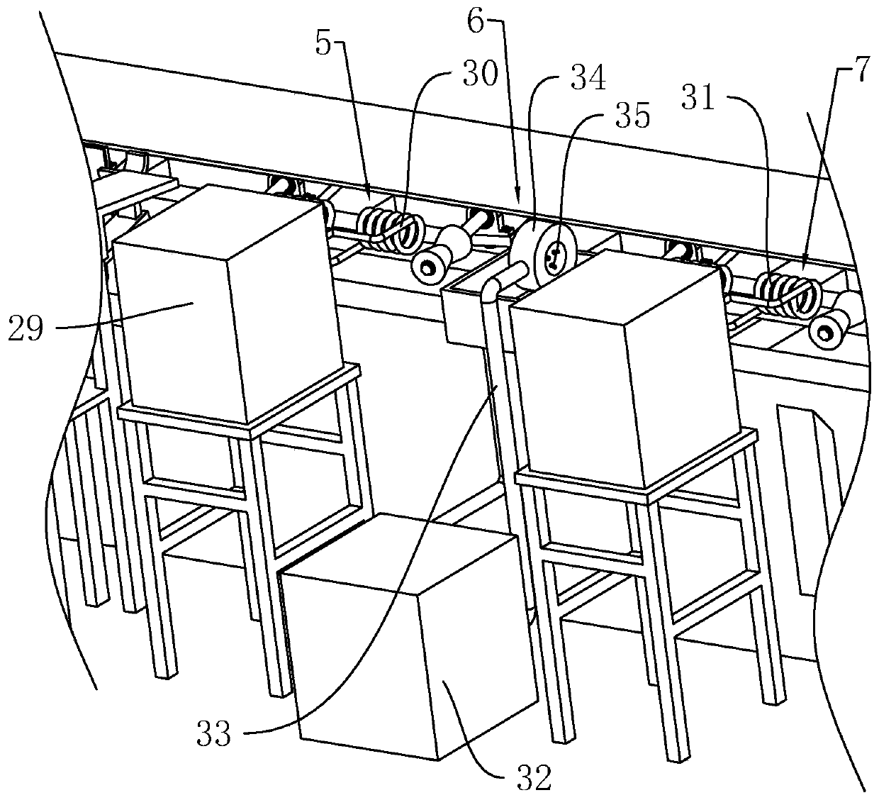 Heat treatment process of long shaft