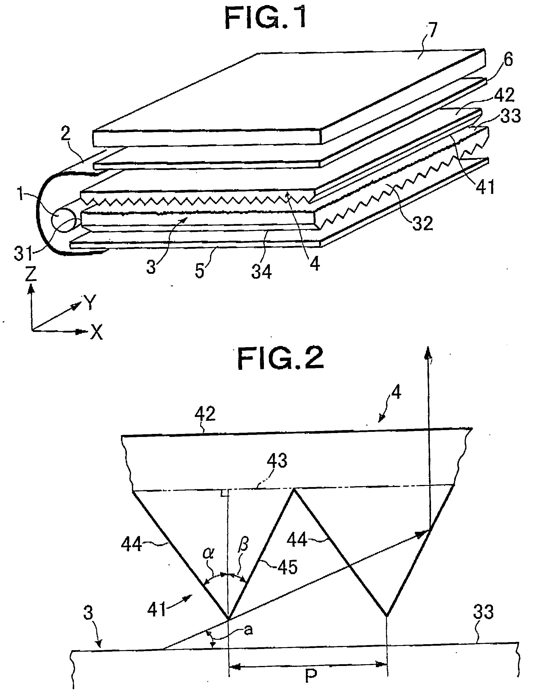 Flat light source device