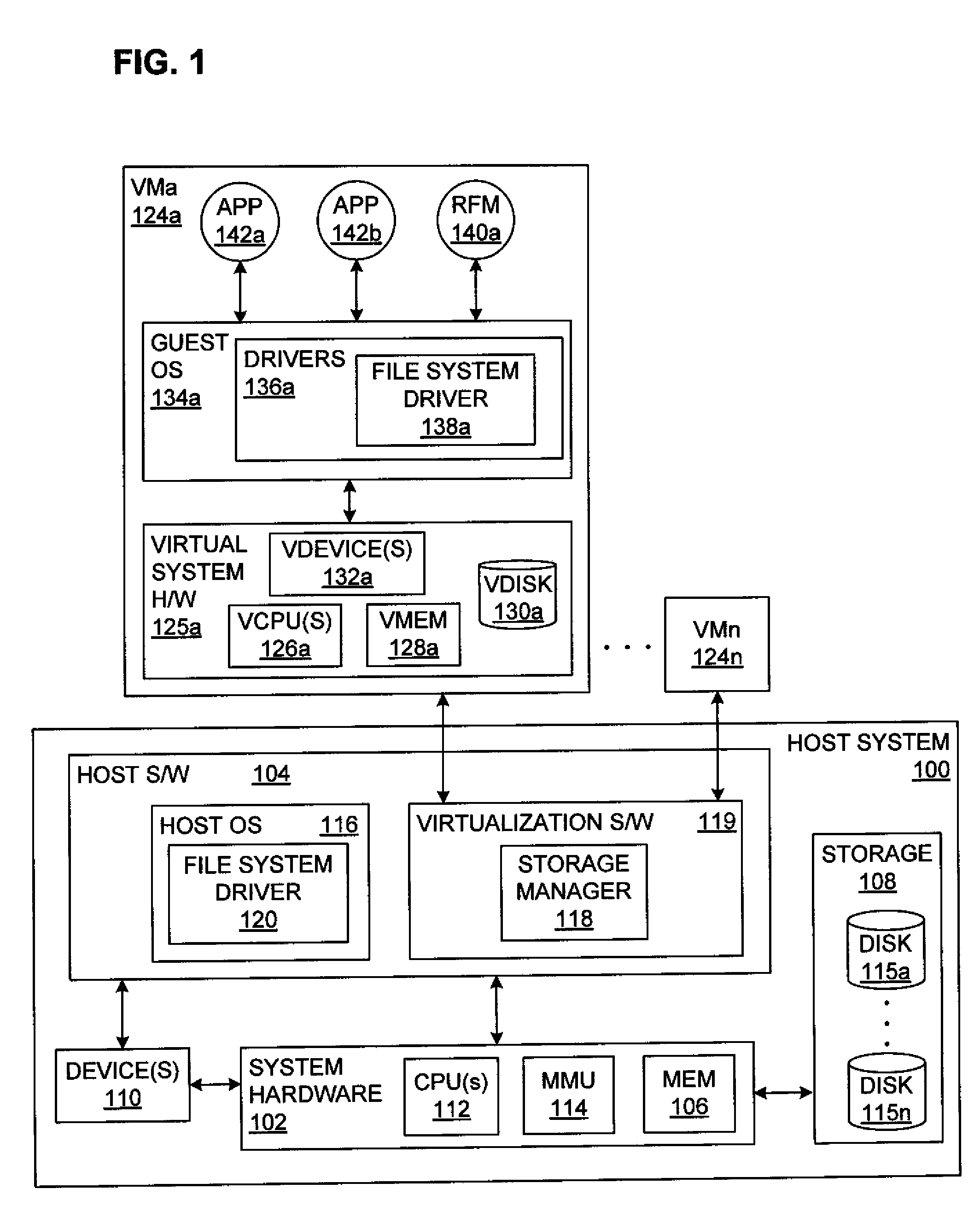 Adjusting Available Persistent Storage During Execution in a Virtual Computer System