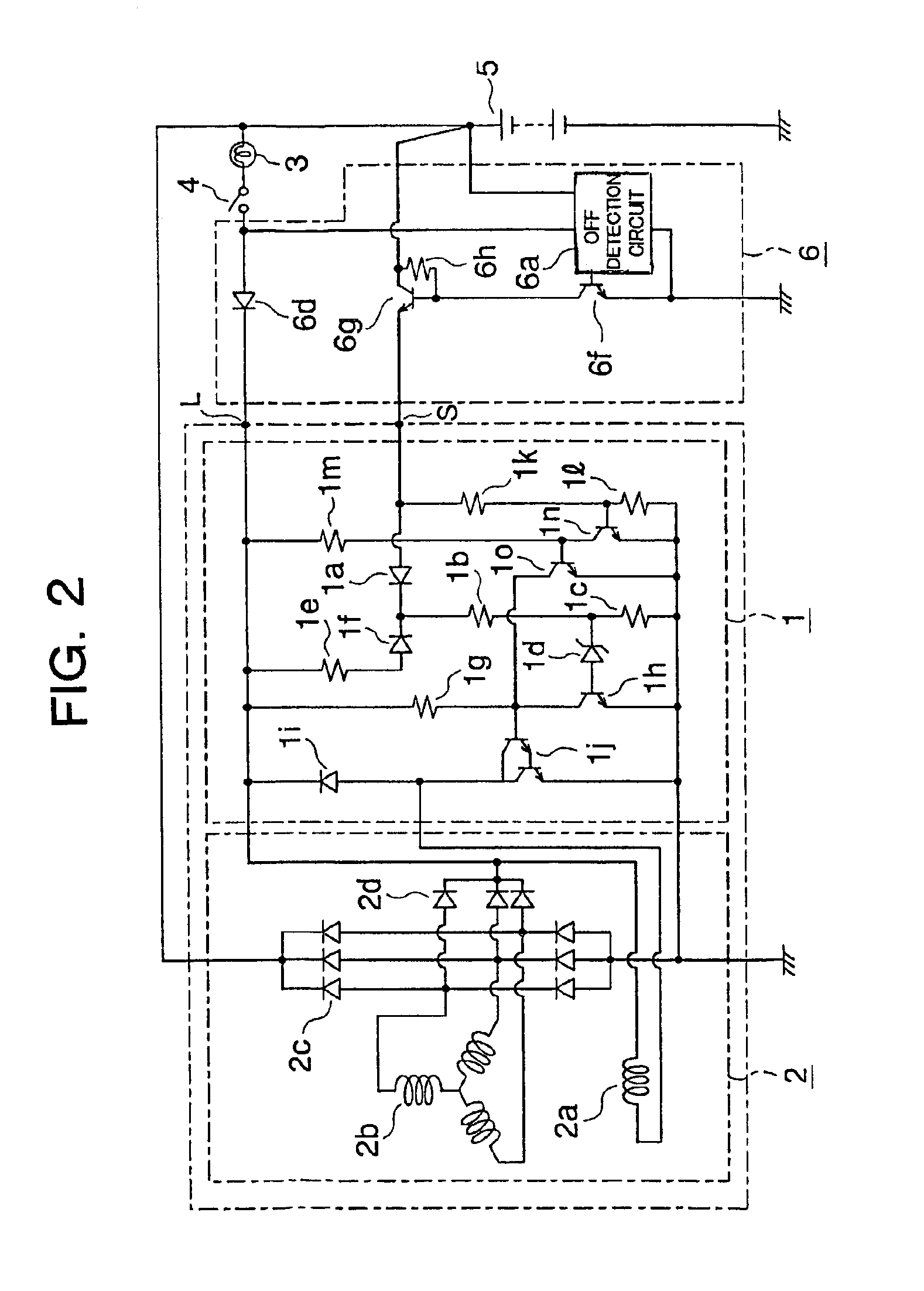 Control unit of a vehicle generator