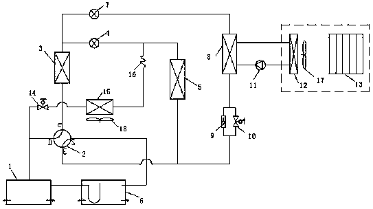 Air conditioning system of electric bus and electric bus